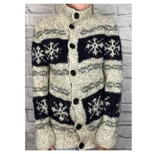 Y2K Telluride Clothing Wool and Acrylic Blend Nordic Style Cardigan